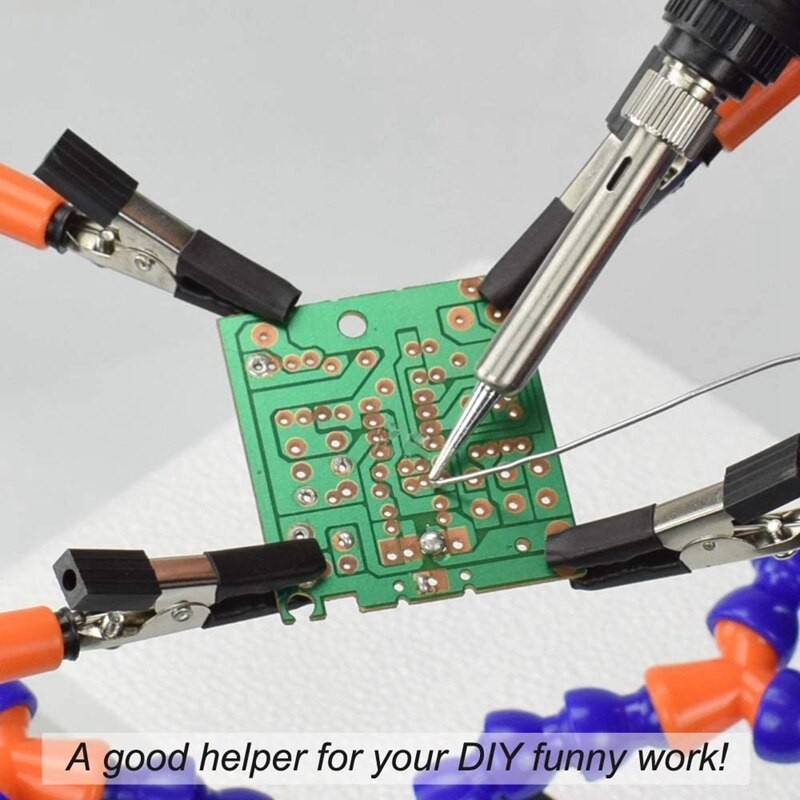4 Armen Solderen Stations Met Verstelbare Vise Tafelblad Klem Base Voor Elektronica Reparatie Montage Diy Arts Craft Hobby