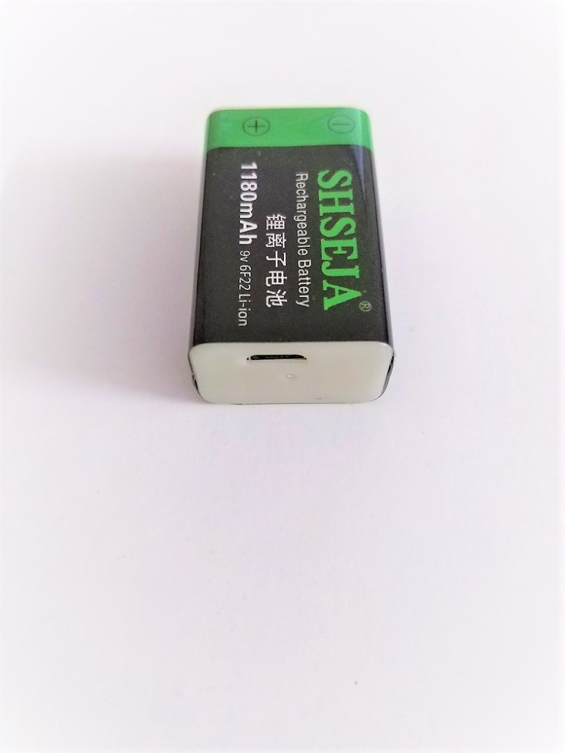 USB 9V BATTERY 1PCS 9V Battery 1180mAh micro USB Rechargeable Lipo Battery 9V Battery