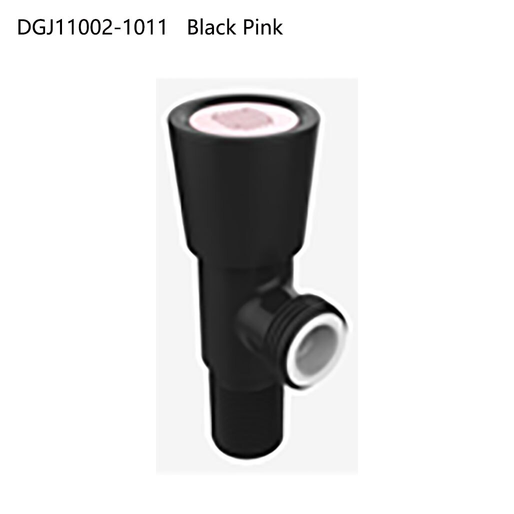 Diiib Copper Water Regulation Valve Cold Water Stop Valve G1/2 Kitchen Faucet Toilet Valve llaves de paso de agua para bano: BLACK Pink