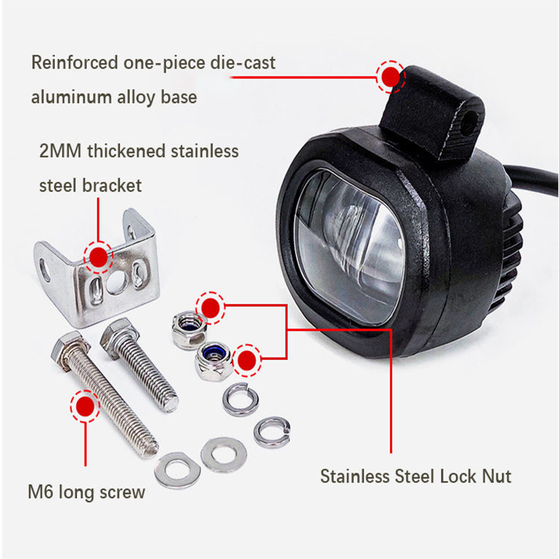 10 ~ 80V colore blu rosso per carrello elevatore luce laser carrello elevatore luce di lavoro LED luce di avvertimento carrello elevatore