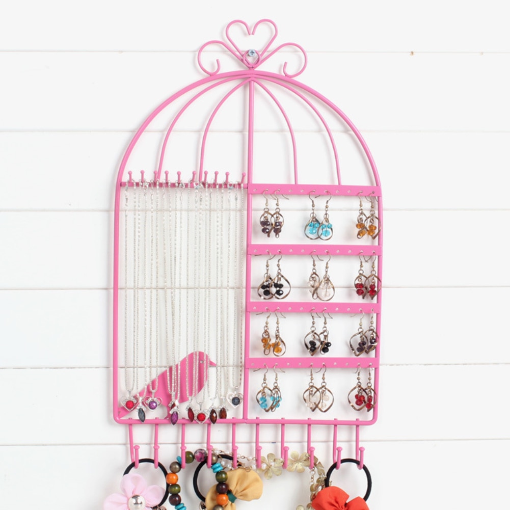 Suporte de joias em forma de pássaro, 20 ganchos de bijuterias, rack, colar, organizador de pulseira, suporte de exibição, bijoux/joyeros, organizador de joya