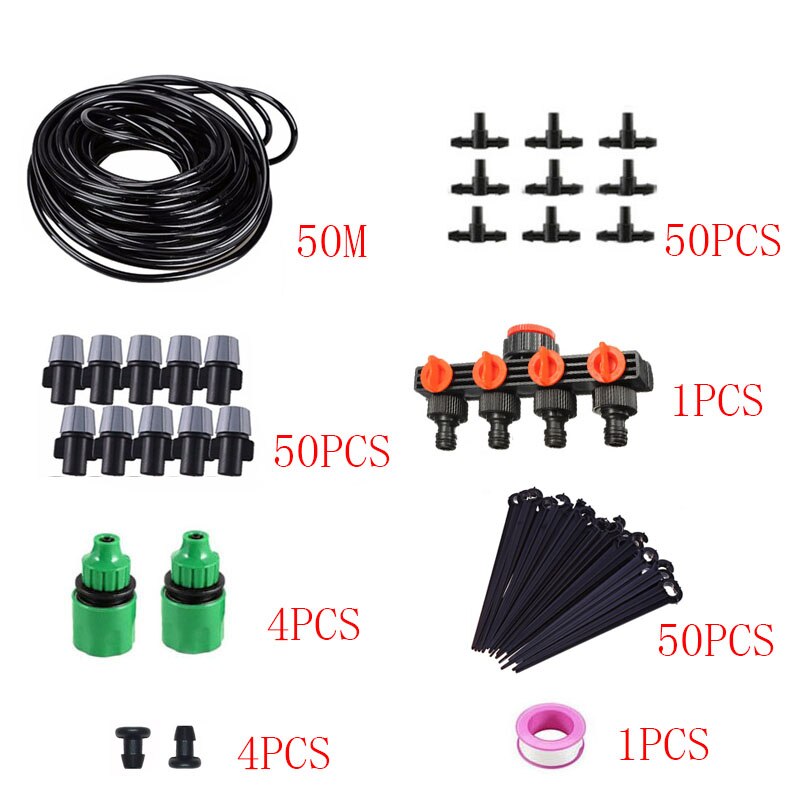 50m/25/5M Garden DIY Micro Drip Irrigation System ... – Grandado