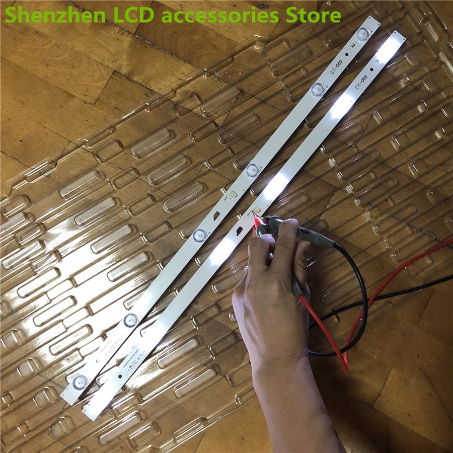 4Pieces/lot FOR LED LCD backlight 4C-LB320T-GY6 PB08D554173BL051-002H LE32D99 ight bar 55.5CM 6LED