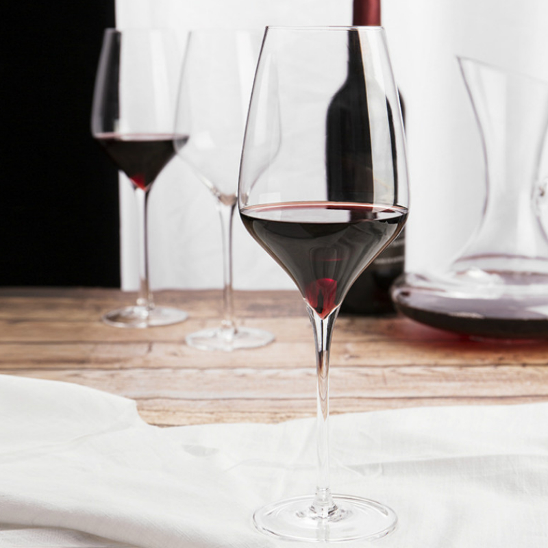 Cold Cut 550Ml Lead-Free Crystal Glass Red Wine Glass Goblet Family Bar Chateau Wine Tasting Cup