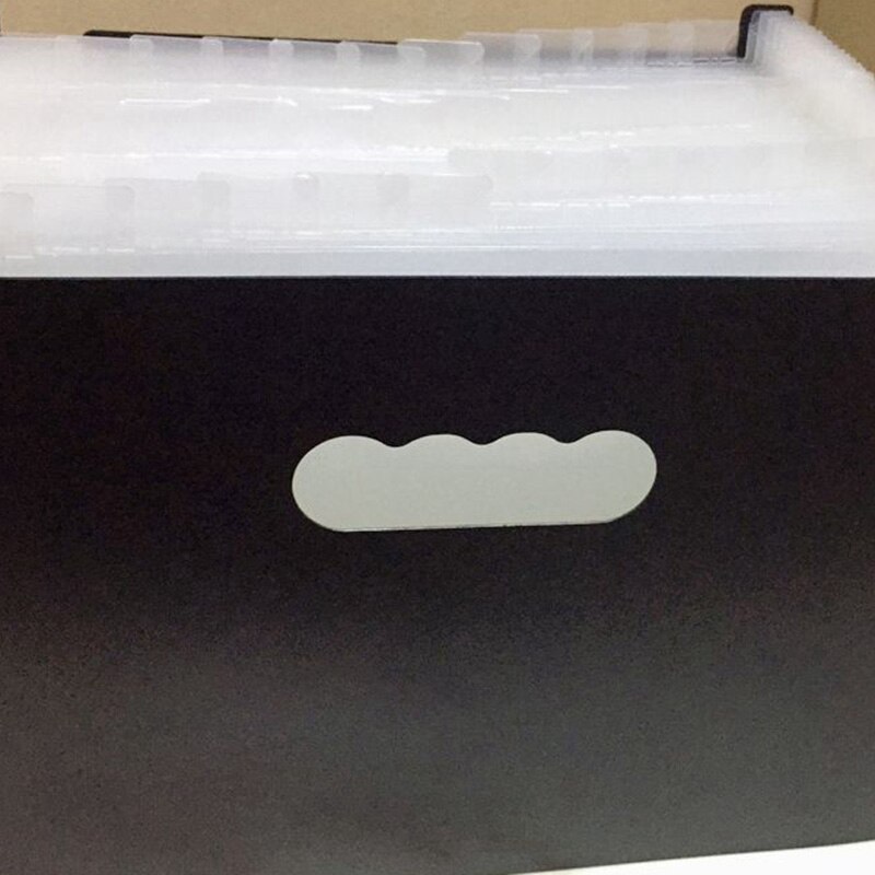 White 37 Pocket Expanding File Folder A4 Large Plastic Expandable File Organizers Standing Accordions Folder For Documents Busin