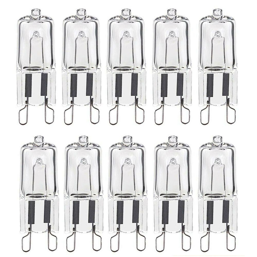 10Pcs G9 Halogen Light Bulbs 220V 25W/40W/60W Replace LED Bulb Energy Saving High Temperature Resistant Warm White Ovens: Blue