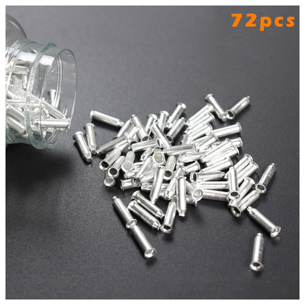 72 st/pack cykelhjul ekrar nipplar aluminiumlegering ekrar för cykelhjul  b2 cshop: Silver-