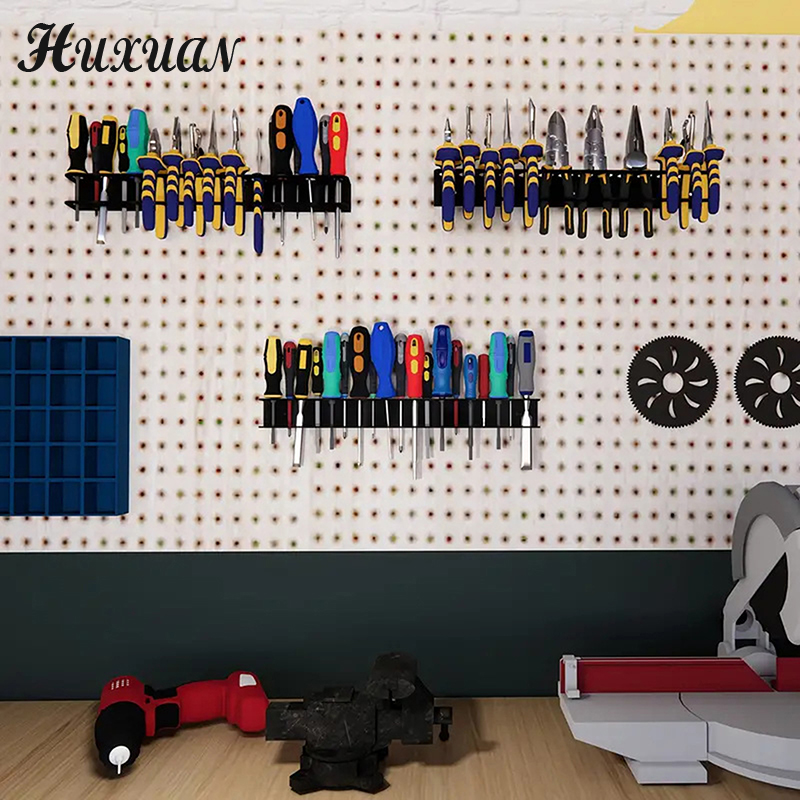 Screw Organizer Wall Mount Heavy Duty Screwdriver Storage Rack Storage Organizer Screwdriver Rack Tool Rack Pliers Holder Tool