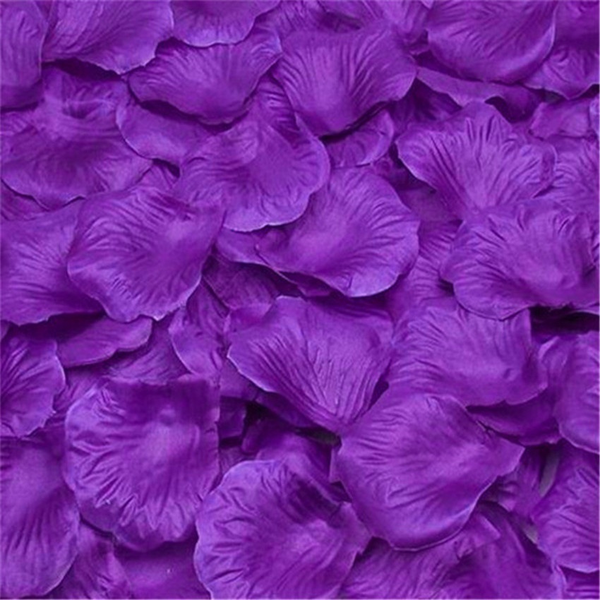 1000pcs Artificial False Petals Silk Fabric Rose Petals Wedding Decorative Party Romantic Flower Girl Throw Petal 5z