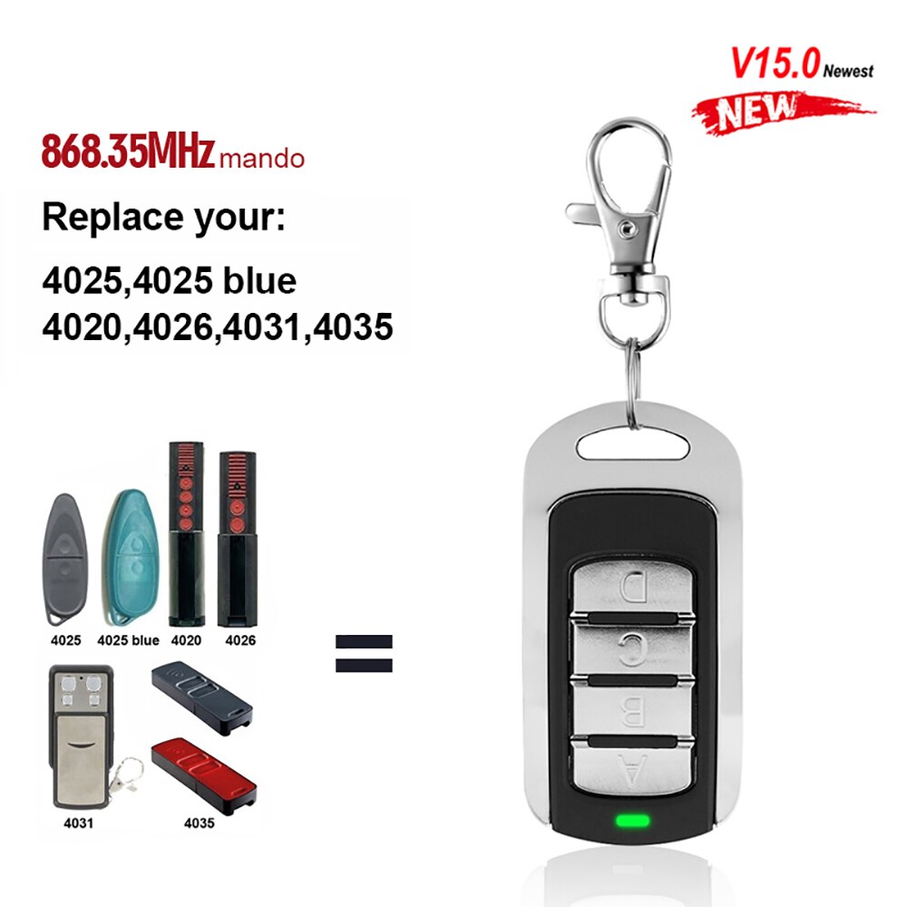 SOMMER 4020 4026 TX03-868-4 Remote Garage Door opener SOMMER 868 Remote Control Rolling Code Duplicator