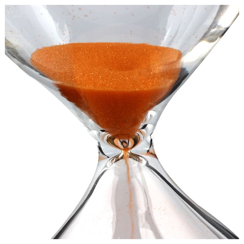 Große Sanduhr Timer 60 Minuten – Dekorativ Mit Schwarzem Rahmen & Goldenem Sand