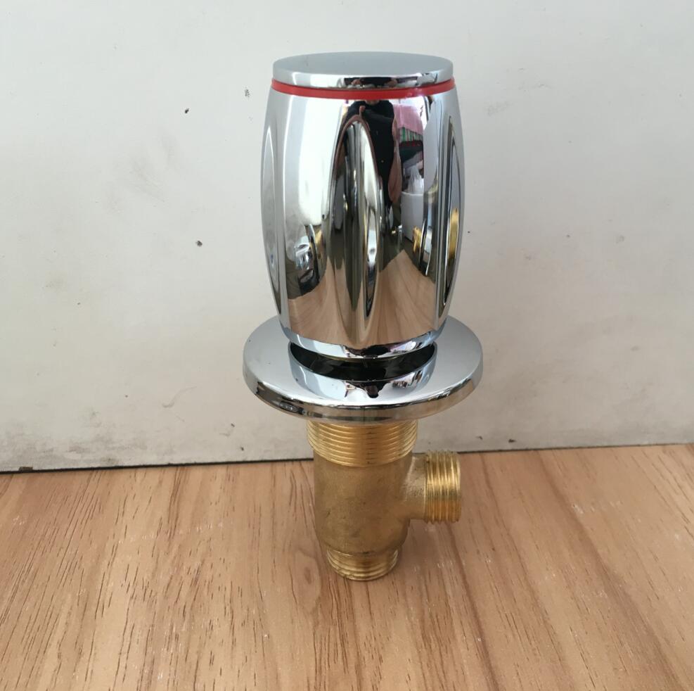 Messing schakelaar klep voor Bad kraan mengkraan Bad kraan regelklep Split vijf-gat cilinder side kraan accessoires: B hot water valve