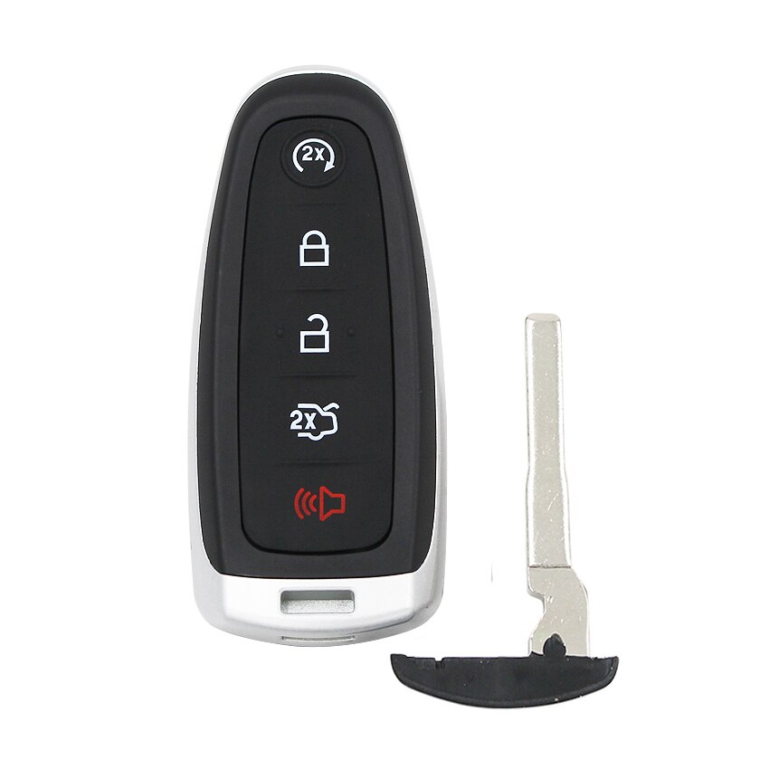 5B Smart Remote Key Shell Fob For Ford Edge Explorer Escape Flex Focus for Lincoln MKS MKT FCC: M3N5WY8609: Shell HU101 Blade