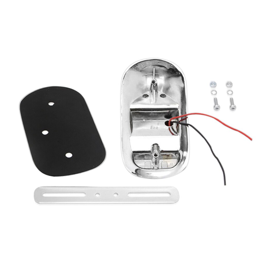 Aluminium Motorcycle Chrome Red Tombstone Brake Achterlicht Signaal Voor Harley