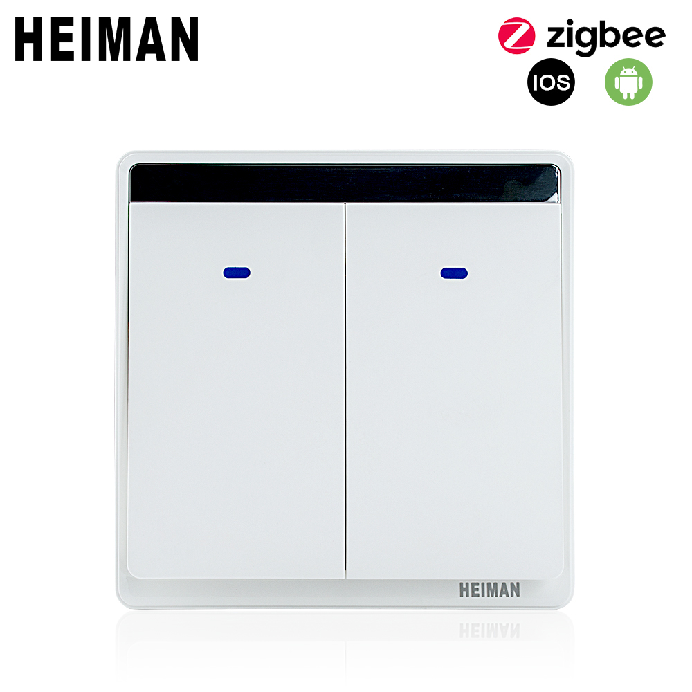 Heiman Zigbee Smart Switch Muur Neutralline Live Line App Afstandsbediening Licht Draadloze Schakelaar Voor Smart Home Systeem Module
