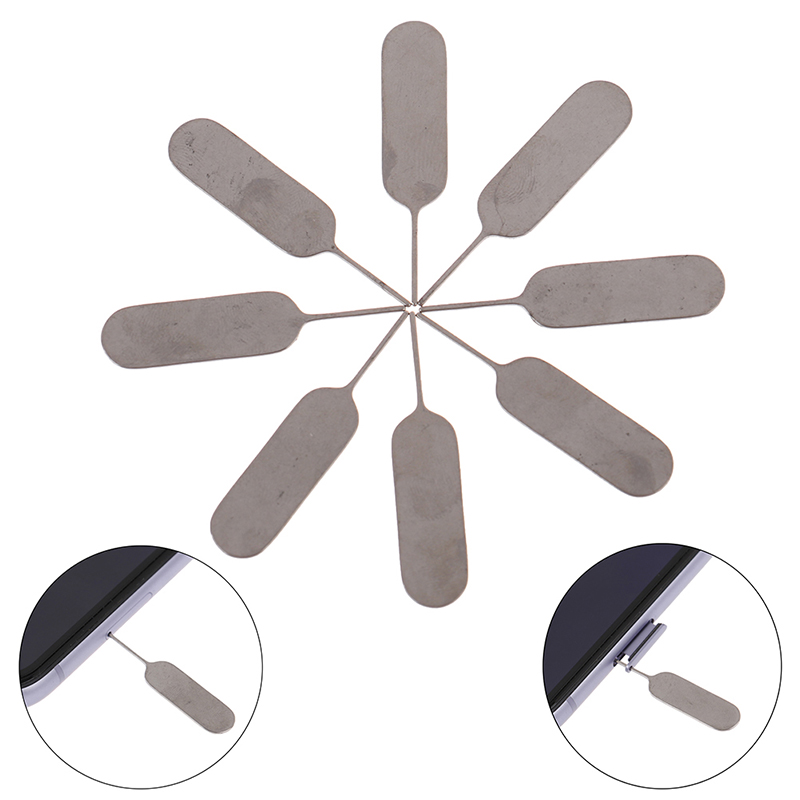 10Pcs Universele Metalen Sim Kaart Lade Ejector Eject Pin Key Telefoon Removal Tool
