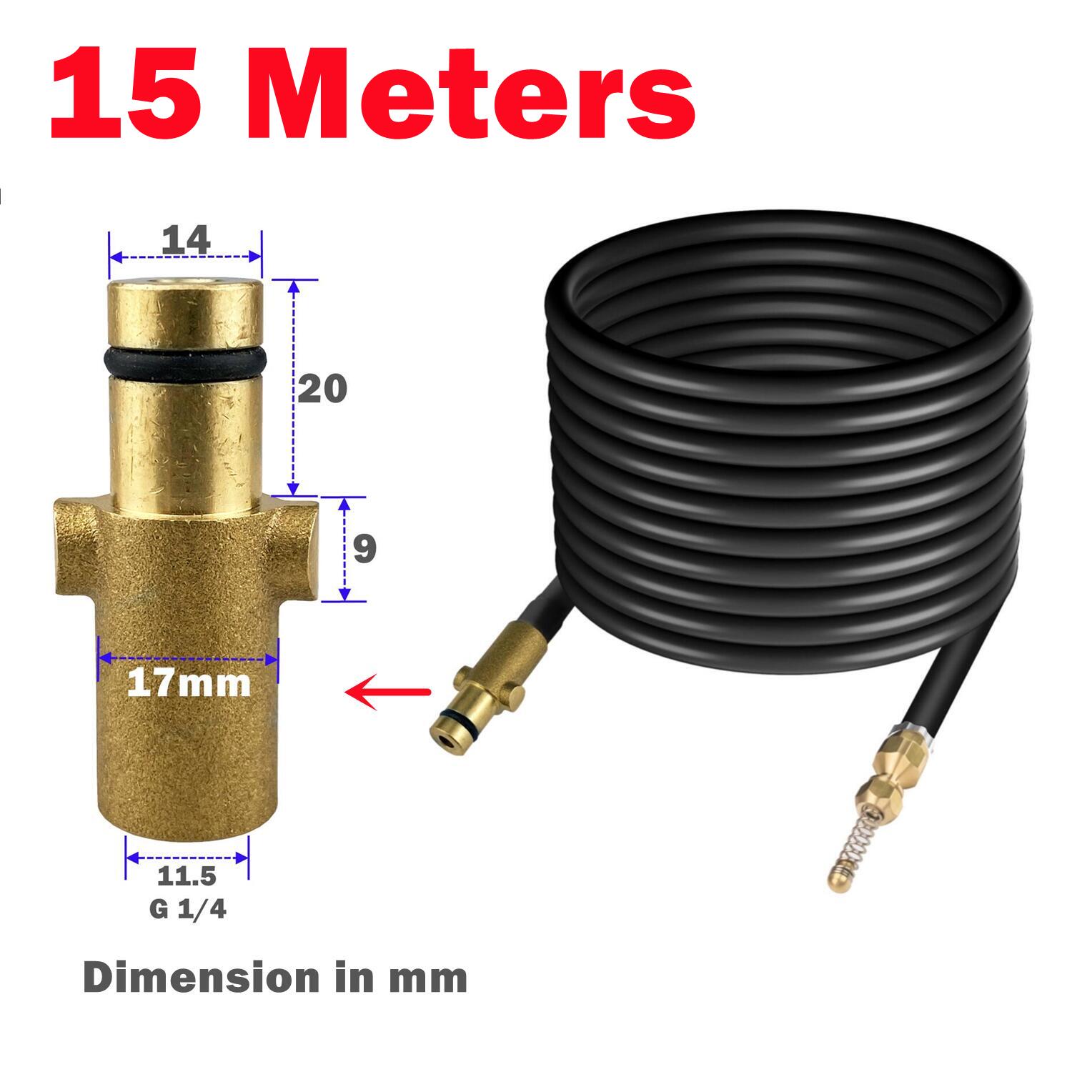 High Pressure Sewer Drain Water Cleaning Hose Pipe Cleaner For STIHL RE Series Washer: Brown