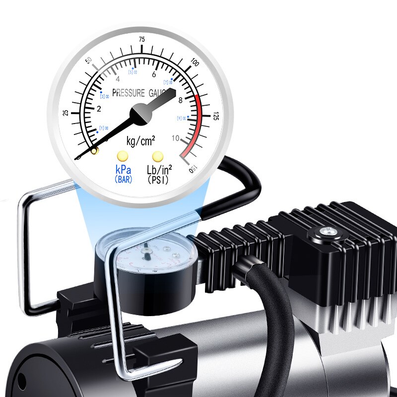DC 12V Auto Elektrische Luftpumpe Pumpe Einzigen-zylinder Auto Reifen Luft Kompressor mit Reifen Druck Monitor