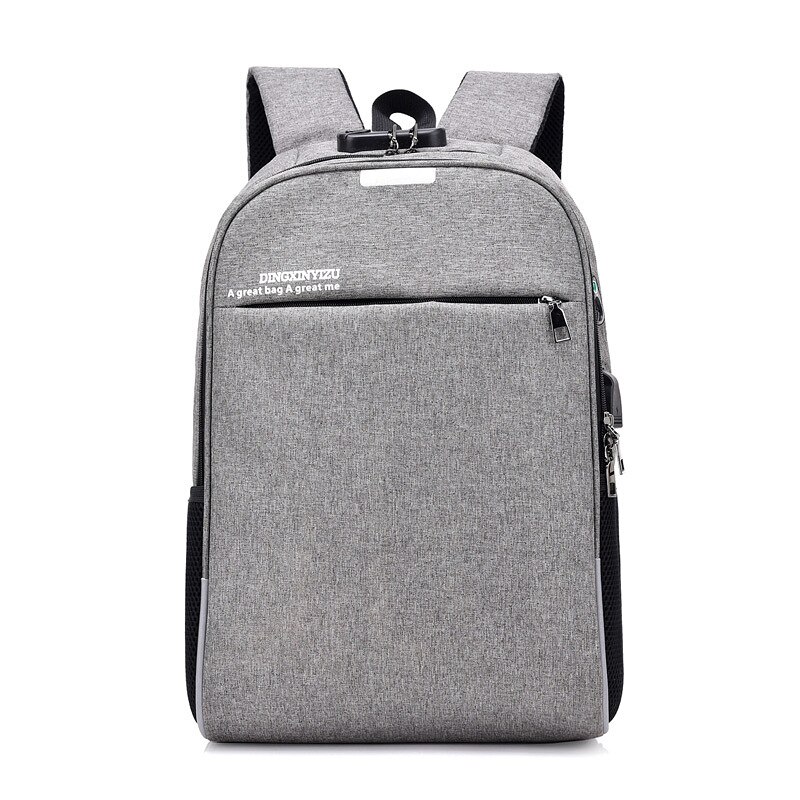 Hhyukimi Mannen Anti-Diefstal Sluizen Rugzak Multi-Functionele Laptop Tas College Schooltas Zakenreizen Schouder tas: 2