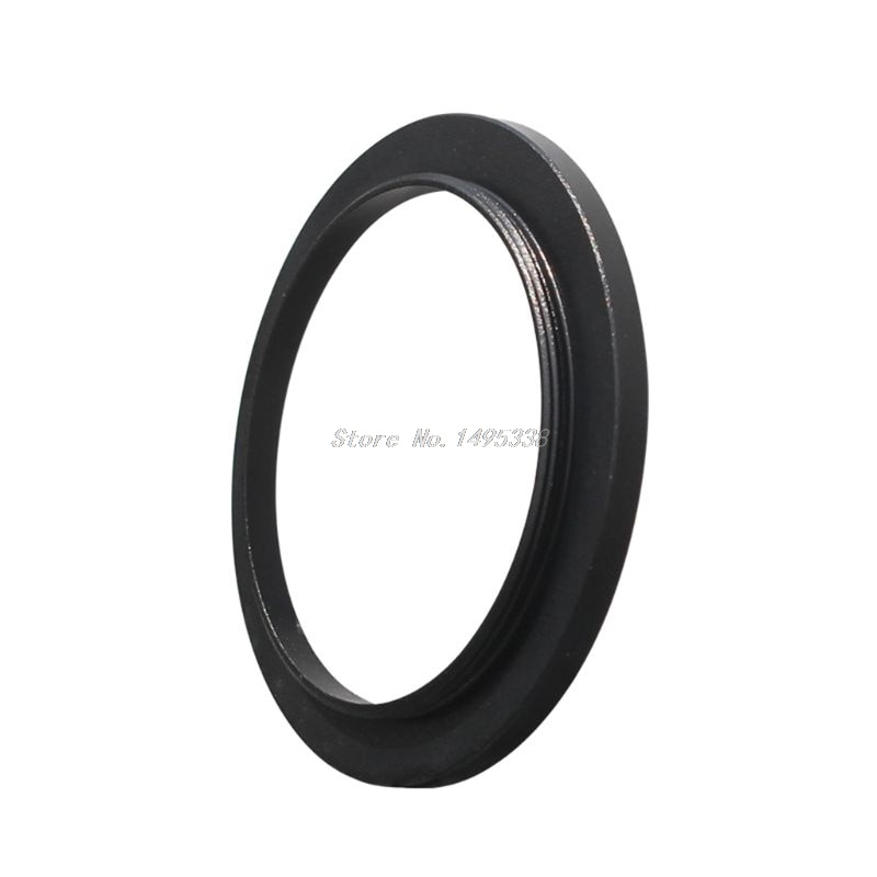 Anillo adaptador de acoplamiento M48 a M42 de aleación de aluminio, duradero, negro para lente ocular microscópico estéreo, accesorios de filtro