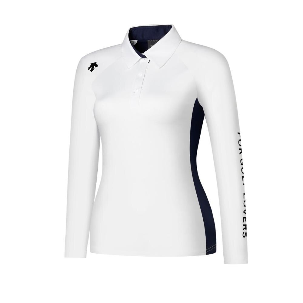 Cothing golf langærmet kvinders polo-shirt elastisk slim fit hurtig tør sport efterår