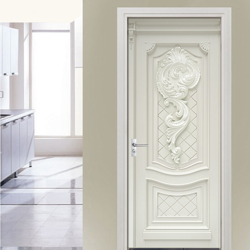 3D Wallpaper European Style Embossed Flowers Murals Living Room Kitchen Door Sticker PVC Self Adhesive Waterproof Wall Paper 3 D