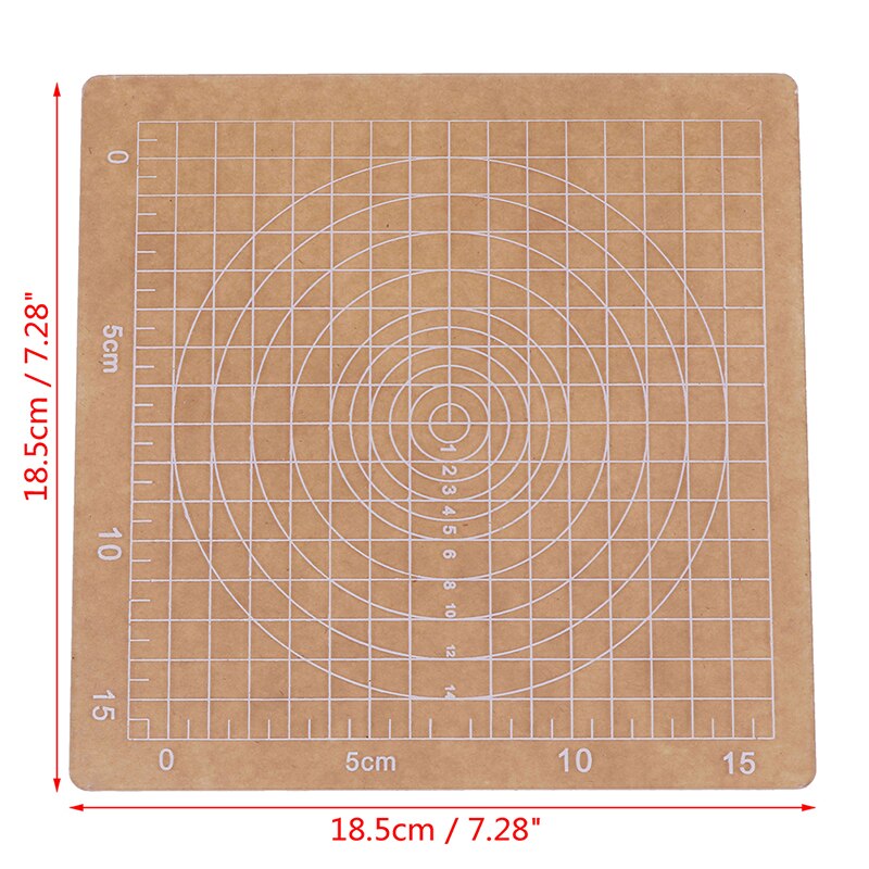 1pcs DIY Pressure Tool Square Acrylic Transparent Stamp Pressure Clay Mud Ultra-light Clay Plate Tools