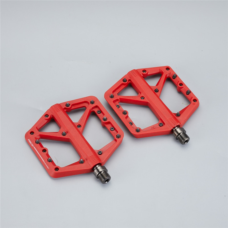 Pédales plates ultralégères à 3 roulements scellés, accessoires de vélo, vtt: Bourgogne