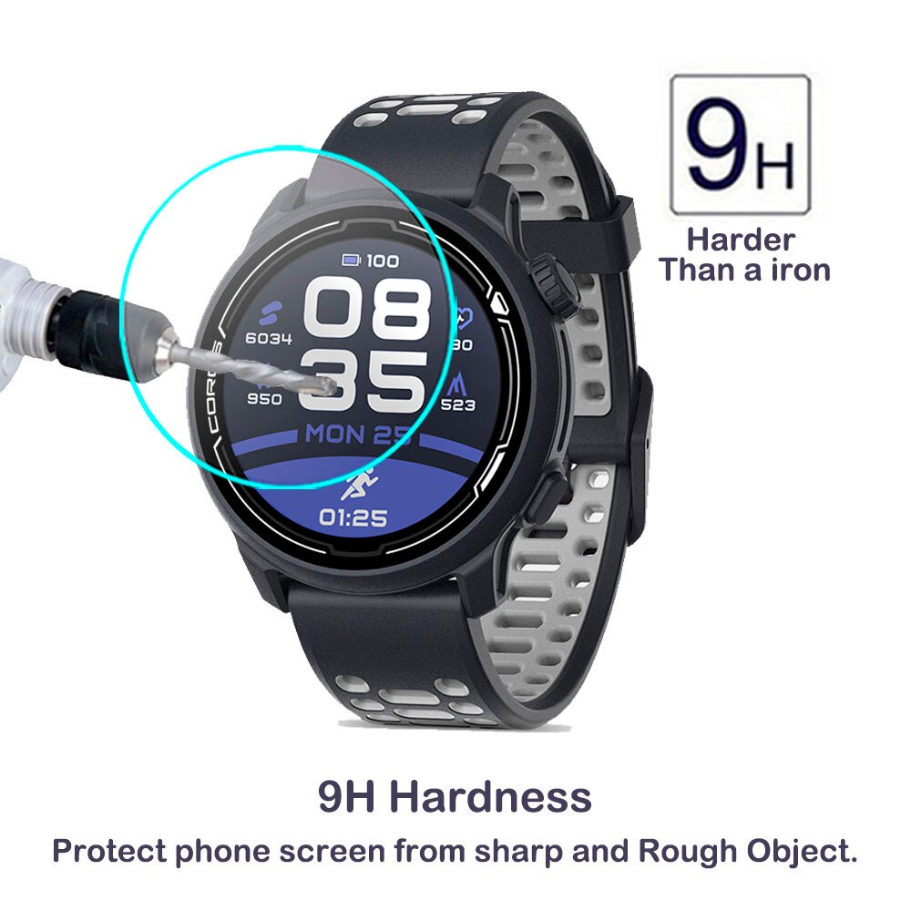 Protecteur d&#39;écran pour montre intelligente COROS PACE 2, 2 pièces, en verre trempé anti-rayures, Transparent, pour APEX 46, APEX 42 Pro VERTIX