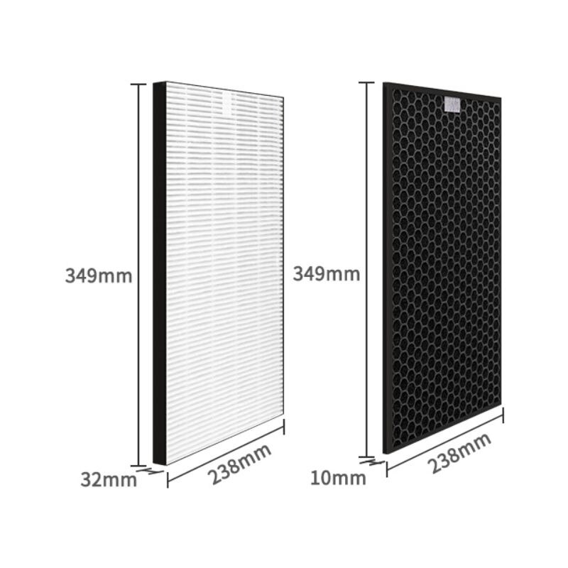 Air purifier For Sharp KI-EX55 KI-FX55 KI-GX55 filter dust collection activated carbon filter + hepa filter set