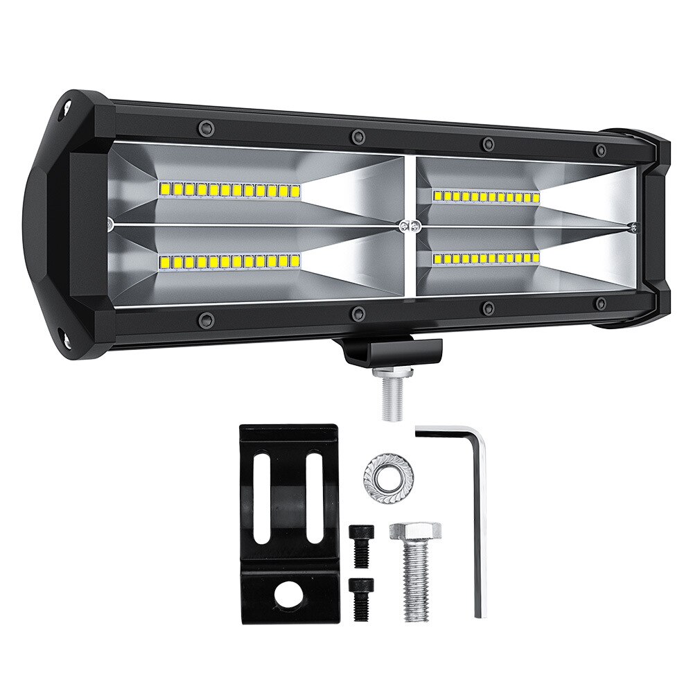 Waterproof LED Rectangular lights Car Headlamp Light Bar Fog Spot Light Motorcycle Offroad Car Boat Led Work Light: 1 pcs