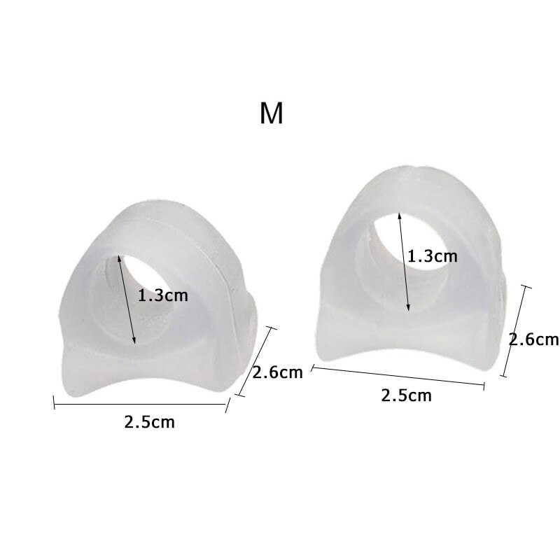 2pcs Toe Separator Insoles Ring Separation Hallux Valgus Correction Pad Foot Care Orthopedic Foot Toe Hallux Valgus Correct: 1Pair Transparent M