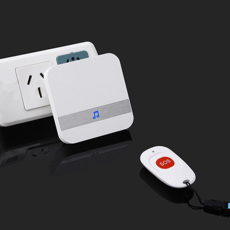 Smart Deurbel Security Thuis Draadloze Dc Sirene Kind Ouderen Sos Pager Draadloze Afstandsbediening Deurbel Een Voor Een