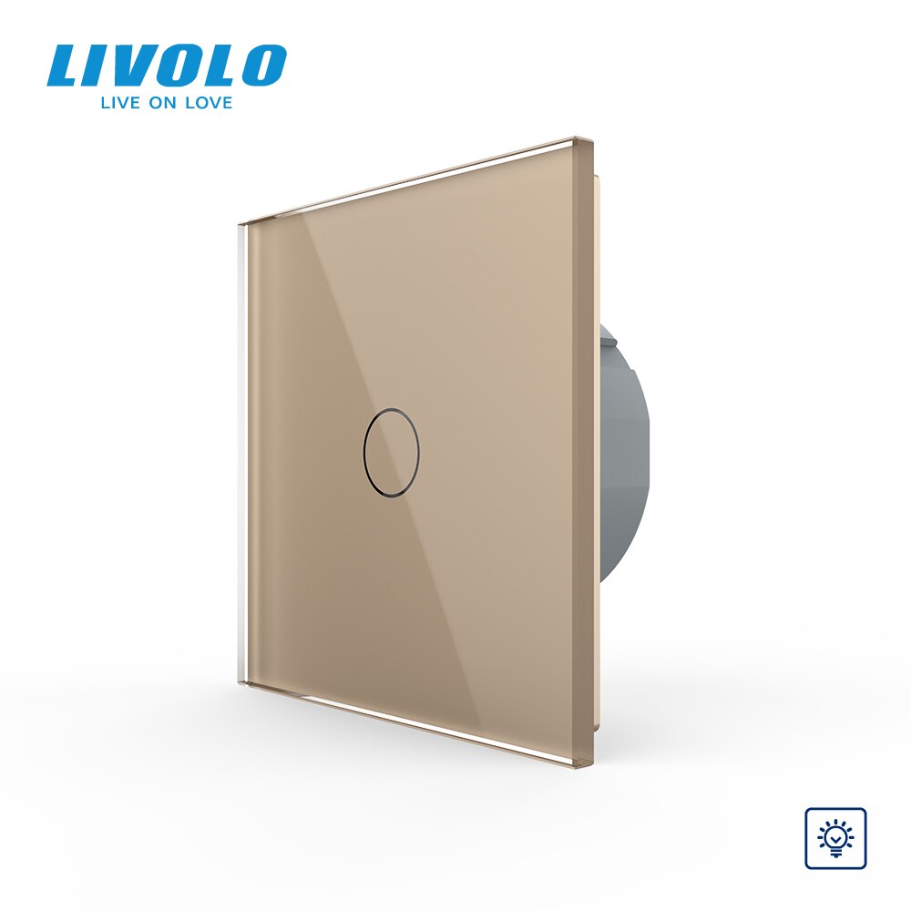 Livolo luxe Muur Touch Sensor Schakelaar, Lichtschakelaar, schakelaar power, Kristal Glas, Stopcontact, multifunctionele sockets, Gratis Keuze
