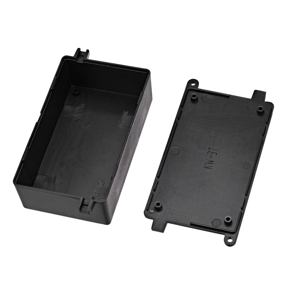 Uxcell 109x64x36mm/4.29x2.52x1.42 &quot;Zwart Elektronische ABS Plastic DIY Junction box Behuizing Case met Gemonteerde Gat 1 Pcs