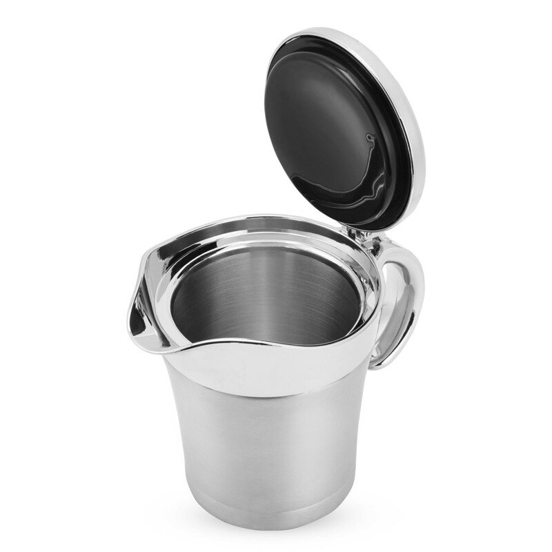 304 stainless steel juice cup steak sauce pot tomato sauce bottle double-layer insulated juice sauce sauce pot trumpet