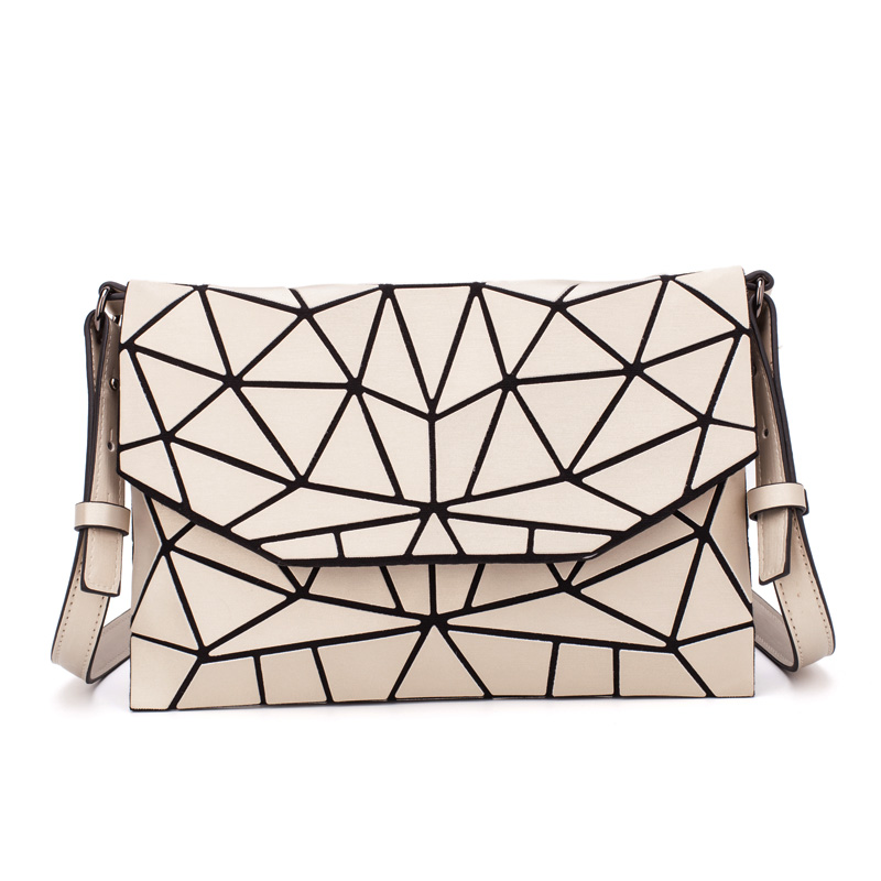 frauen Luminous Schulter Taschen Casual Umhängetasche Kupplung Abend Taschen Geometrische Folding Handtaschen Hülle Tasche Für Frauen: Gold