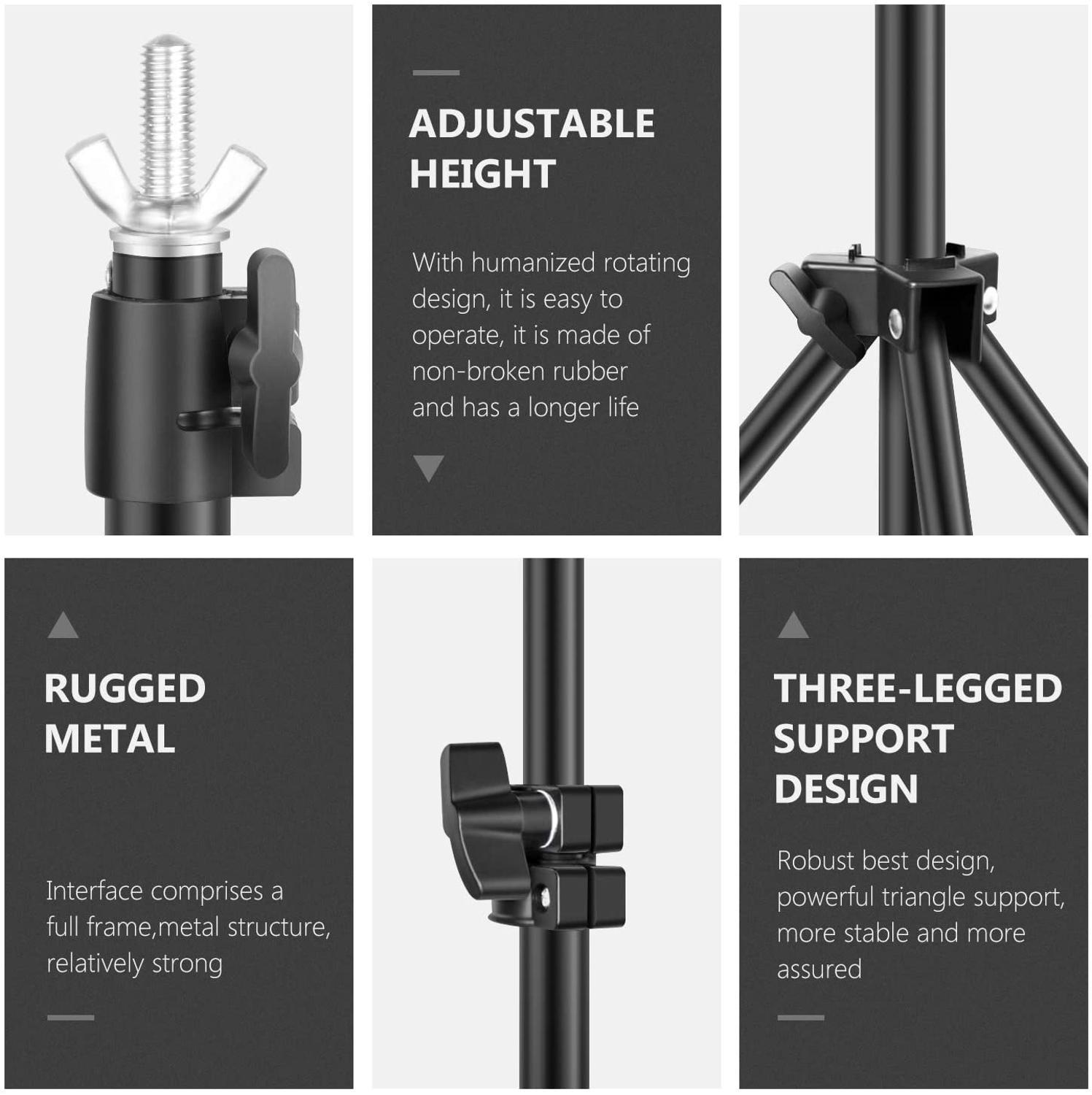 50X68Cm Achtergrond Ondersteuning Stand Kit T-Vormige Achtergrond Frame Fotografie Kits Voor Foto Studio Fotografie