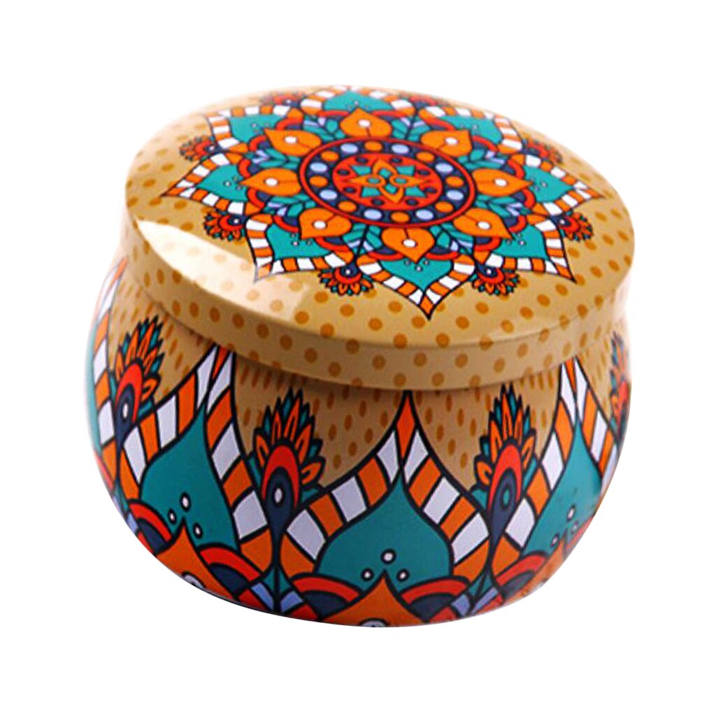 Premium Christmas Cookie Tins - Decorative Ethnic Style Cookie Tins, Extra Thick Steel - Cookie Containers for Giving: Autumn