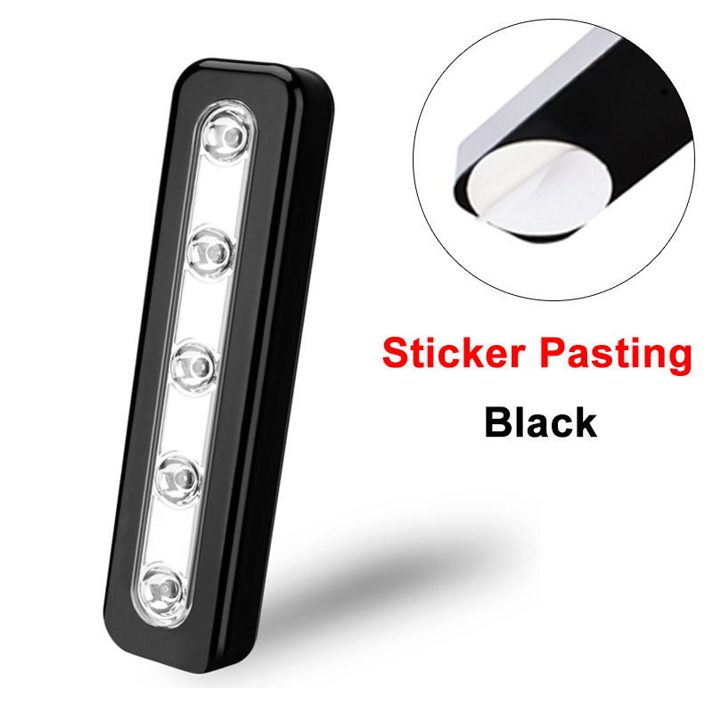 LED-kastlamp op batterijen, draadloos push-licht, magnetisch onder kast, kastverlichting voor keukengarderobe, slaapkamer, trap: Red & Green & Blue