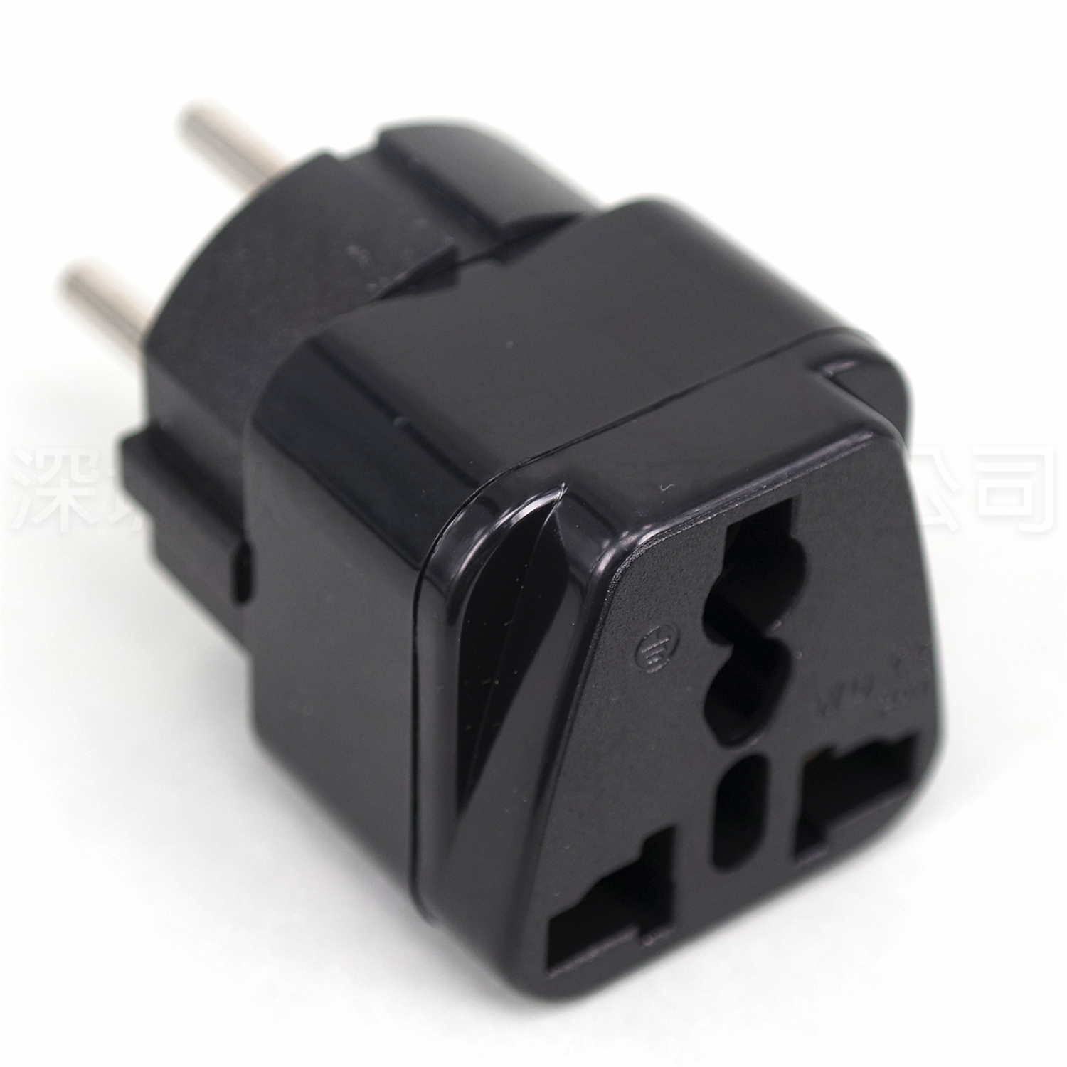 Denmark Travel phone computer laptop charging Plug Adapter Type K 3pins Danish Power Converter Electric Supply Adapter Connector: Dark Grey