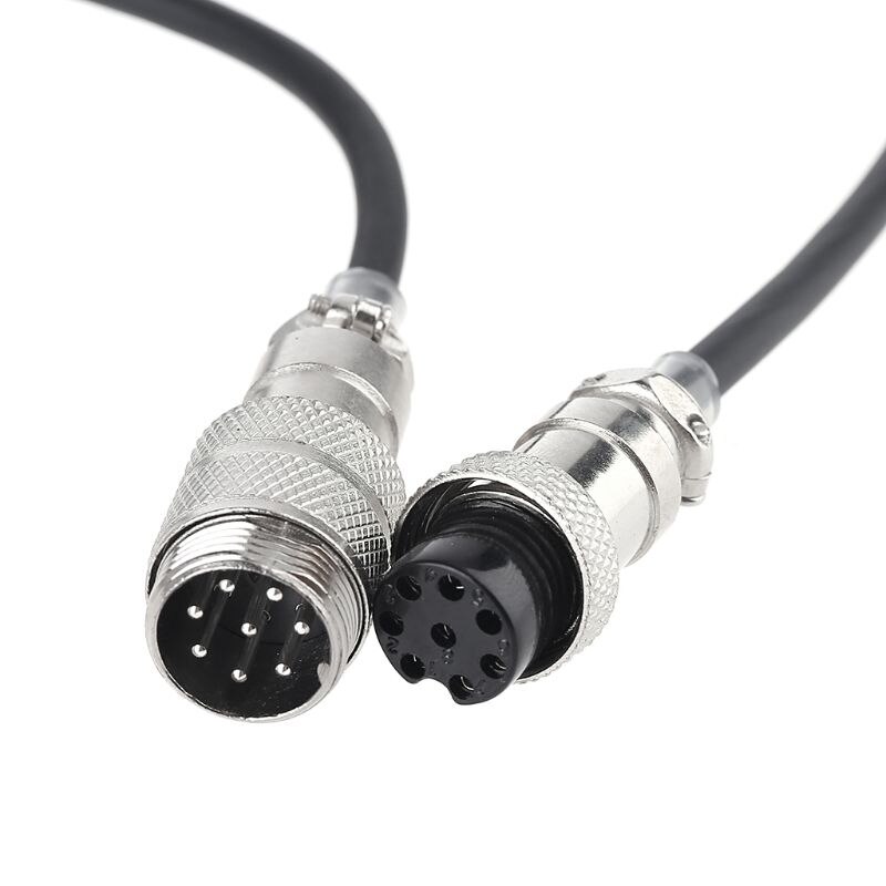8Pin enroulé rallonge Microphone cordon 8Core Aviation mâle prise à 8Core Aviation femelle câble de prise