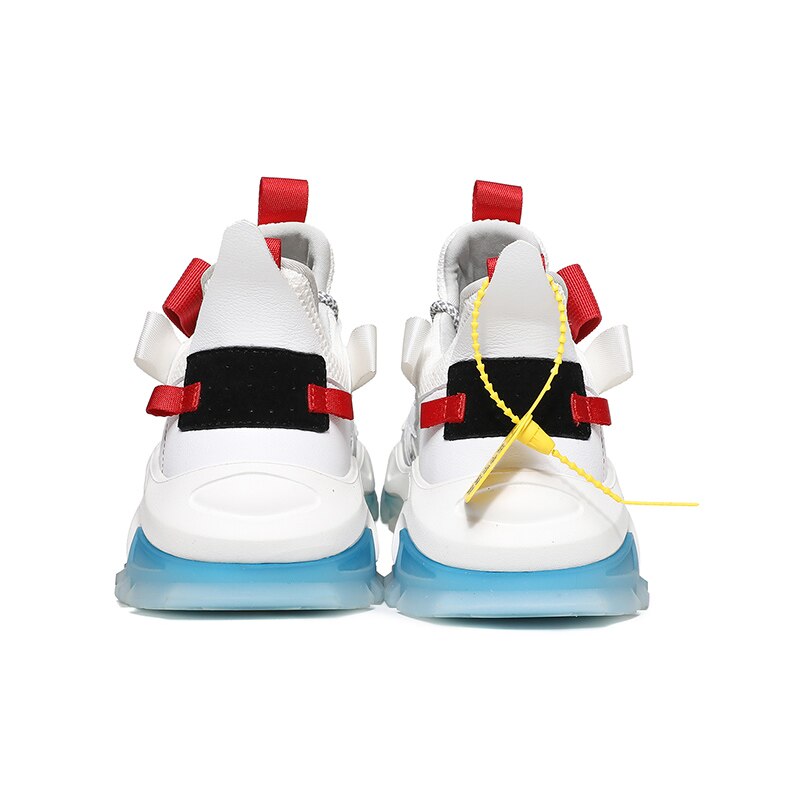 Hemmyi Chunky Sneakers mężczyźni odkryty platformy buty człowiek oddychające sznurowane męskie buty sportowe połączenie podeszwa wsparcie Dropshipping