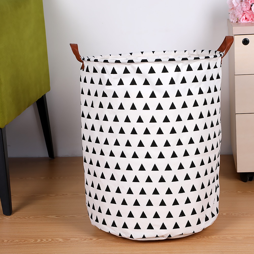 Panier de rangement rond large, sac à linge, bac d'organisation, pour vêtements, jouets, rabattable avec une grande capacité, 1 pièce: 1-B