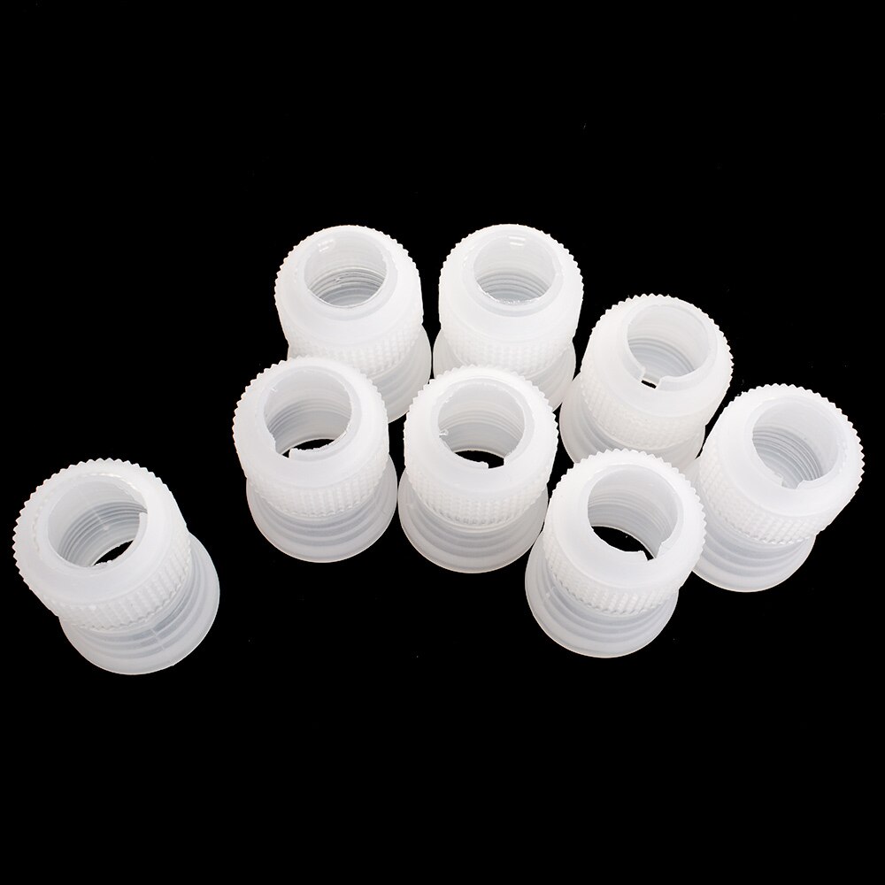 Petits coupleurs de pâtisserie en plastique | Raccords de tuyauterie, petit coupleur de pâtisserie, cuisson gâteaux décoration sacs de pâtisserie glacés, pointes buses outils d'adaptateur 10 pièces