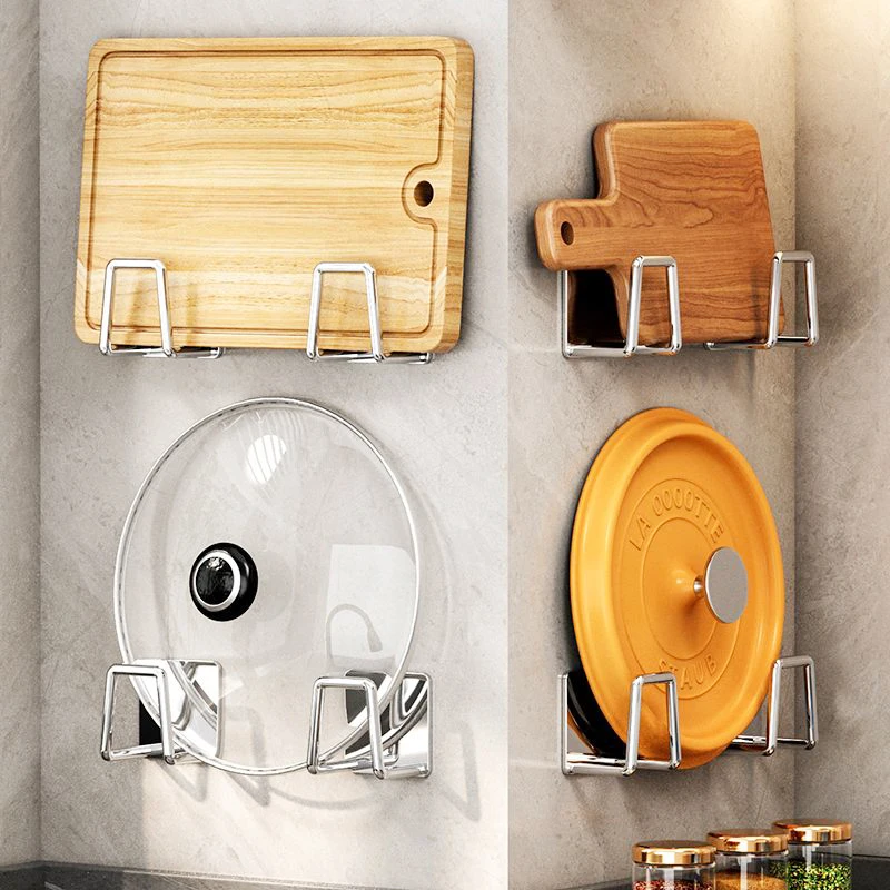 Porte-Éponge Auto-Adhésif en Acier Inoxydable pour Évier de Cuisine, Accessoire de vaccage,rangement cuisine,cuisine rangement organisation,rangement sous evier,accessoire salle de bain,kitchen accessories