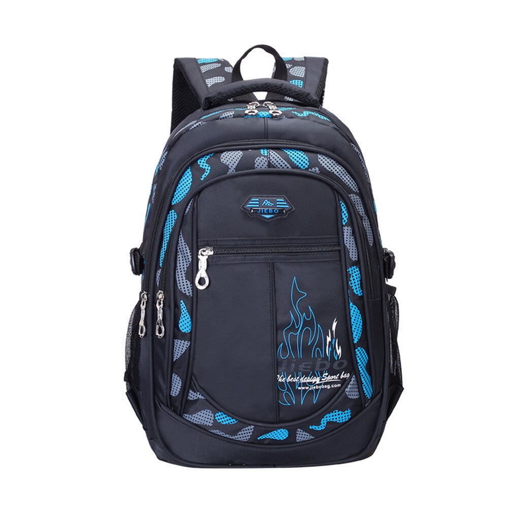 Sacs d&#39;école étanches pour enfants, sacs d&#39;école de grande capacité pour garçons et filles, Mochila,: Camo-blue