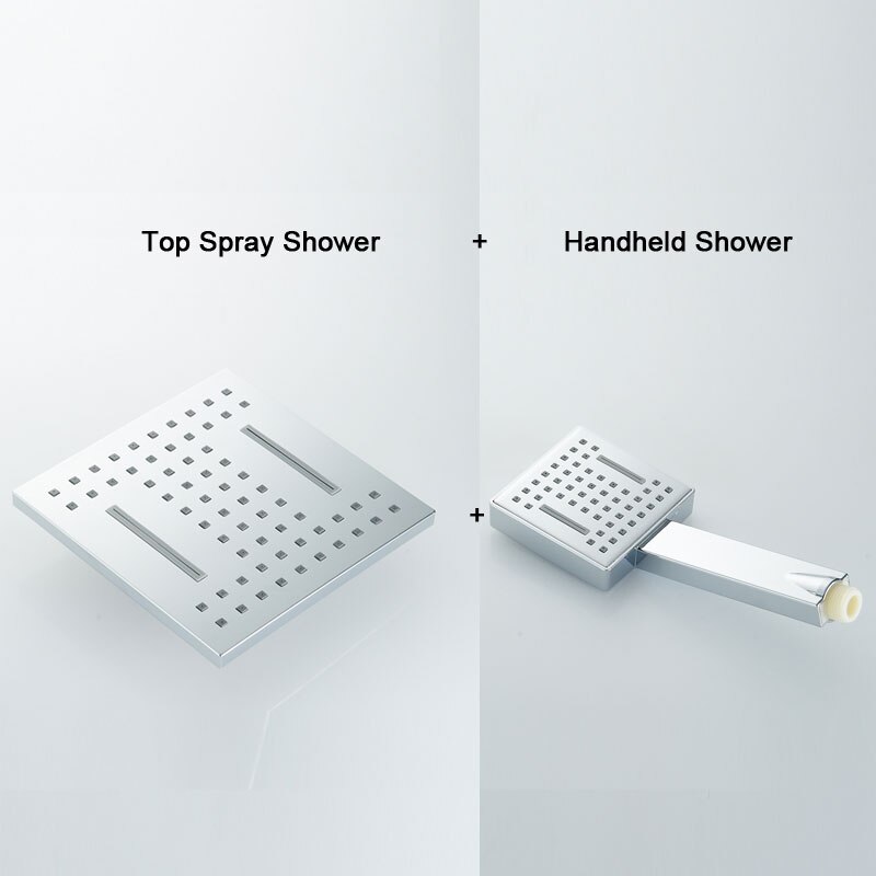 Chrome ABS Shower Head Overhead Shower Sprayer Top Shower Head Wall