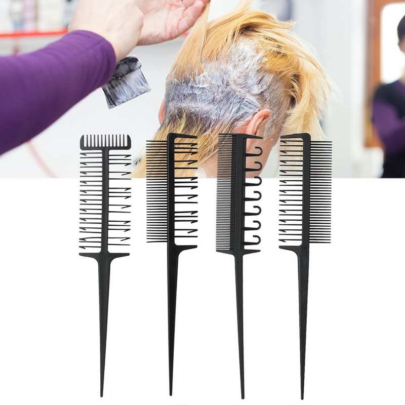 Professionele Kapper Kam Set Haarkleuring Sterven Highlight Salon Kapper Tool Antislip Haarkleuring Kam Haar Stijl Tool