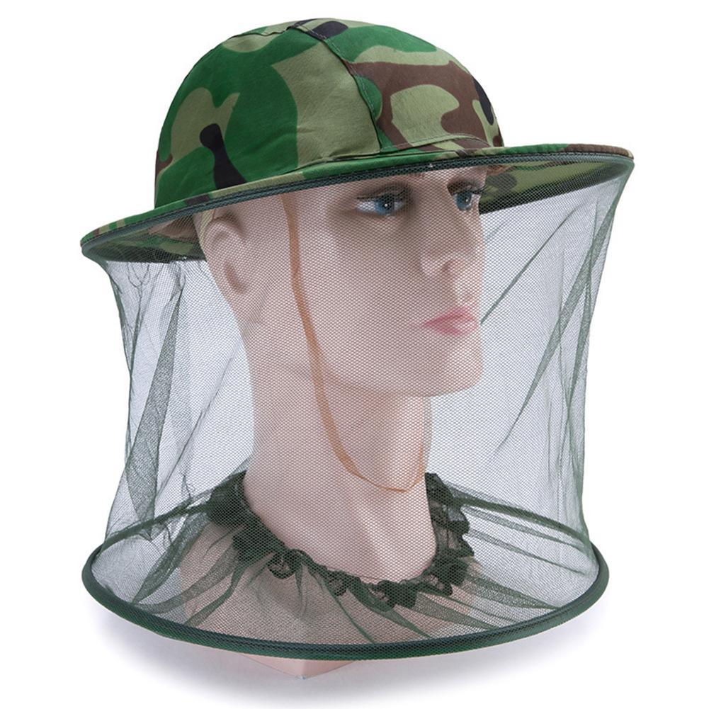 Outdoor Insect Bee Mosquito Slip Bug Net Mesh Hoofd Gezicht Protectoring Cap Hoed